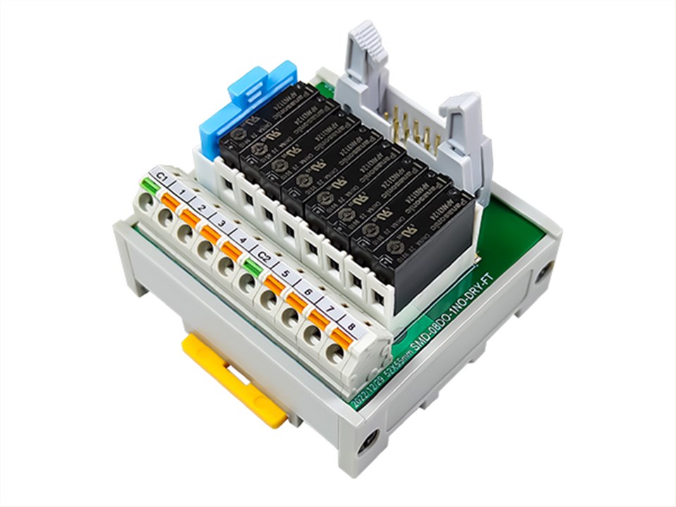 直插式继电器模组(SMD-8DO-1NO-DRY-FT)