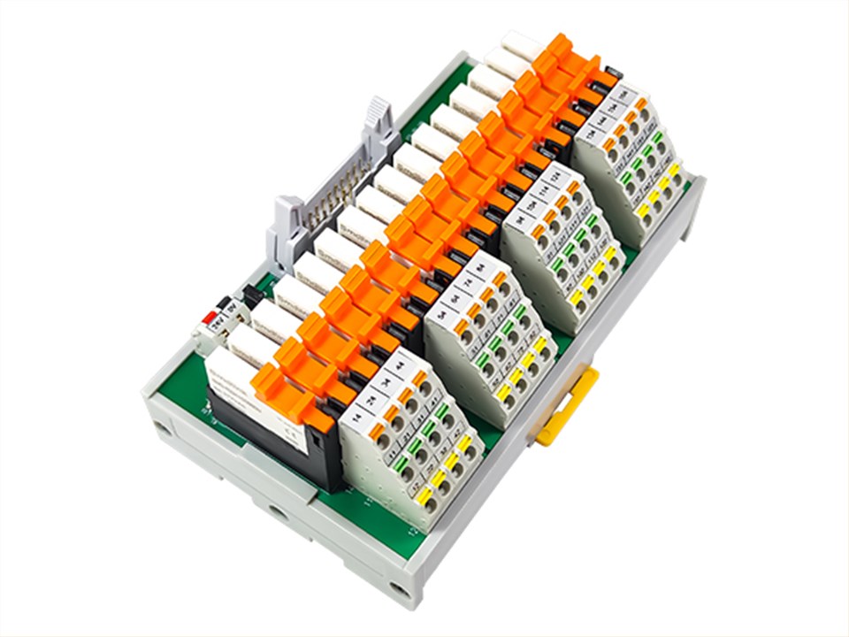 16路1CO超薄型继电器模组(SMD-SR16DO-NP-1CO-FT)