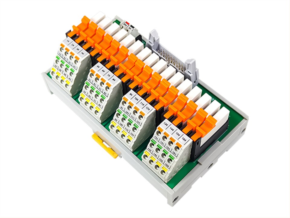 16路1CO超薄型继电器模组(SMD-SR16DO-NP-1CO-FT)