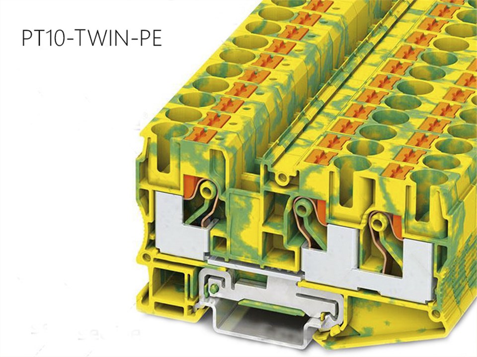 世麦德 直插式接地端子 PT10-TWIN-PE