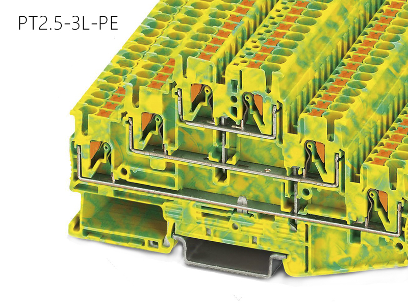 世麦德 直插式接地端子 PT2.5-3L-PE